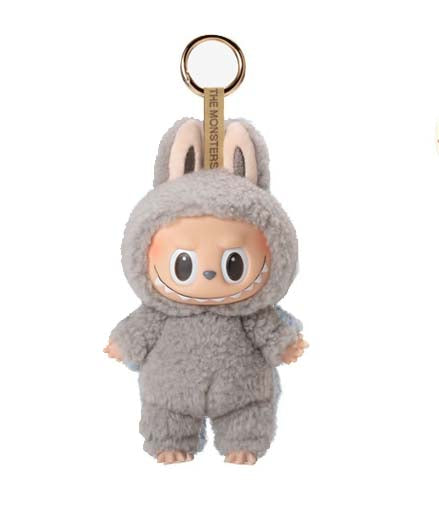 Labubu The Monsters Exciting Macaron Plush Figure - Sesame Bean Grey